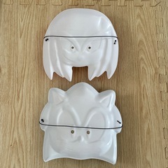 ソニックお面　　2つの画像