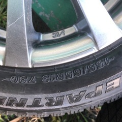 軽自動車用、バリ目！スタッドレス 155/65Ｒ13ホイール 4本 セットの画像