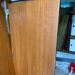 室内扉　木目　2枚　無料の画像