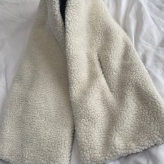 niko and... ボア マフラー グレンチェック ブラウンの画像