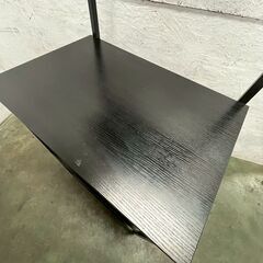 【ジモティ限定特価】 キッチンラック レンジラック ブラック PCラック キッチン収納 A0869Gの画像