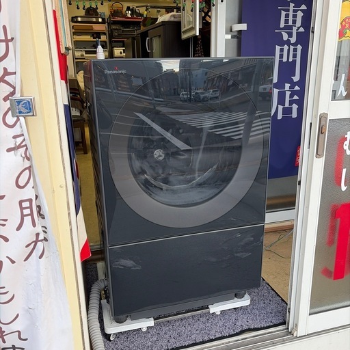 2023年製 パナソニック ドラム式洗濯乾燥機 Cuble 洗濯10kg/乾燥5kg 右開き 配達設置対応/1カ月保証 Panasonic  スモーキーブラック NA-VG2700