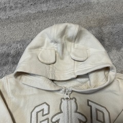 GAP クマ耳付きフードパーカー　 90cm ヴィンテージソフトくまさん　18-24mの画像