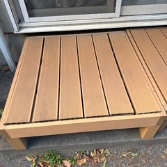 （相談中
）ウッドデッキ縁台  ２つセット　の画像