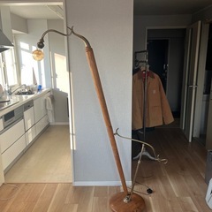 希少　傾斜式フロアスタンドライト　アンティーク　ワケアリ　　の画像