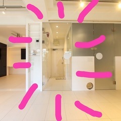 ガラス扉（約2000×850mm）蝶番なし／室内渡し／ガラス本体のみの画像