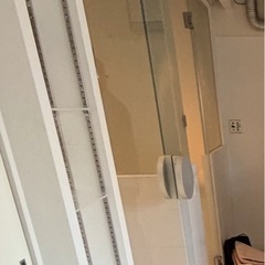 ガラス扉（約2000×850mm）蝶番なし／室内渡し／ガラス本体のみの画像