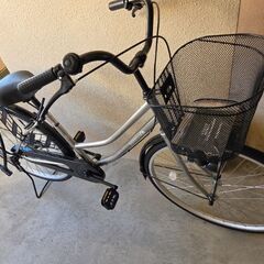 自転車　26インチ　かご付き　変速なしの画像