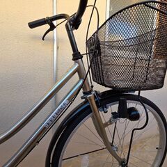 自転車　26インチ　かご付き　変速なしの画像