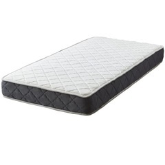 【ベッドフレーム+マットレスセット】すのこベット ショートシングル マットレス付きの画像