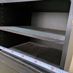 黒い棚　3段の画像