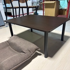 ニトリ　テーブル　　dcm 座椅子セットの画像