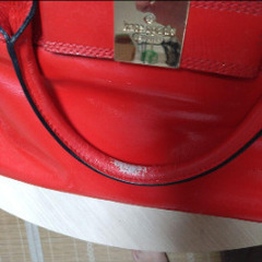 Kate Spade 赤 レザー バッグ　ケイトスペード　カバンの画像