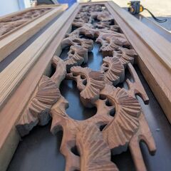 らんま(欄間) 2枚セット 31.5×185cmの画像