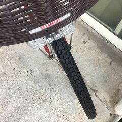 地域限定送料無料　ヤマハ　パス　ナチュラ　8,9AH　子供乗せ　赤　アシスタ　ビビDX　神戸市　電動自転車　の画像