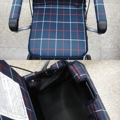幸和製作所 Tacaof スタンダード シルバーカー ST07 ネイビー 歩行補助 折りたたみ【モノ市場安城店】013の画像