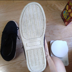 ネイビー スエード ハイカットシューズ　25cmの画像