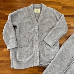 ジェラートピケ　カーディガン、ズボン上下セット　グレーの画像