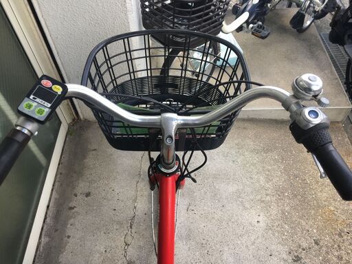 地域限定送料無料　ヤマハ　パス　シオン　12,3AH　軽量モデル　24インチ　赤　アシスタ　ビビ　神戸市　電動自転車　