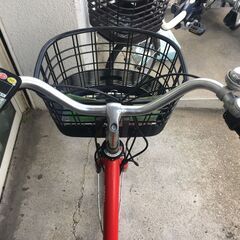 地域限定送料無料　ヤマハ　パス　シオン　12,3AH　軽量モデル　24インチ　赤　アシスタ　ビビ　神戸市　電動自転車　の画像