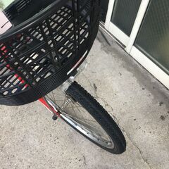 地域限定送料無料　ヤマハ　パス　シオン　12,3AH　軽量モデル　24インチ　赤　アシスタ　ビビ　神戸市　電動自転車　の画像