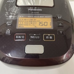 R616 ☀️ Panasonic 可変圧力IH炊飯ジャー 5.5合炊き 18年製 SR-PA10E6 ⭐ 動作確認済 ⭐ クリーニング済の画像