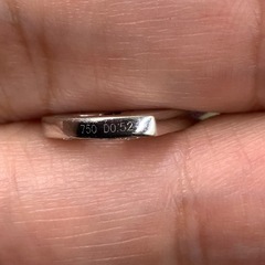 750 ホワイトゴールド　ダイヤクロス　ペンダント　5.5g D0.52ctの画像