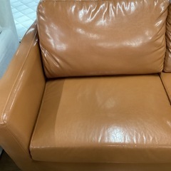 ゆったり二人掛けソファ【町田市再生家具】　252417の画像