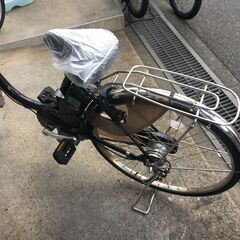 地域限定送料無料　パナソニック　ビビ　DX　8,9AH　子供乗せ　黒　パスウィズ　アシスタ　神戸市　電動自転車の画像