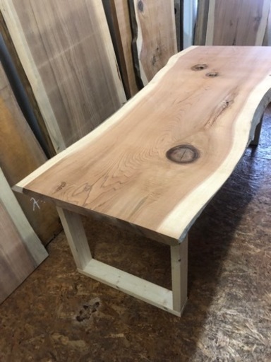 激安 新品 無垢 一枚板ダイニングテーブル 近場配送無料