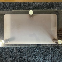 ガラステーブルテレビ台の画像