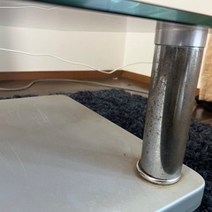 ガラステーブルテレビ台の画像