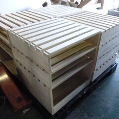 第1221回　スノコ　ボックスすのこ　すのこ　取り放題　未使用　ベッド　ＤＩＹ素材　木材　エラー品　リフォームの画像