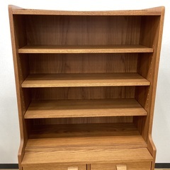 【軽トラック90分無料貸し出し】2枚扉の食器棚 ナチュラルの画像