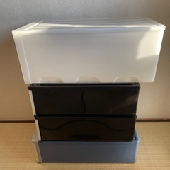 衣装ケース 収納ケース プラスチック製 まとめ売りの画像