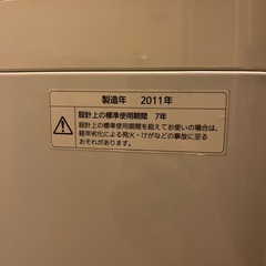 【直接受取希望】Panasonic製洗濯機8kg 2011年製の画像