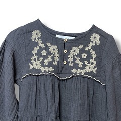 ZARA コットン刺繍ワンピース 116cmの画像