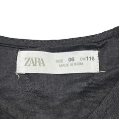 ZARA コットン刺繍ワンピース 116cmの画像