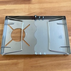 遮熱板　ステンレス　テーブル　イワタニ　SOTO キャンプ　アウトドア　シングルバーナー　の画像