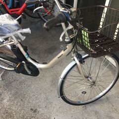 地域限定送料無料　パナソニック　ビビ　L　12AH　軽量モデル　シルバー　パスウィズ　アシスタ　神戸市　電動自転車の画像