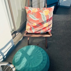 ガーデン用チェア　クッション　オッドマンセットの画像