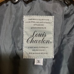 LOUIS CHAVLON ルイシャブロン ブラック ジャケット ブルゾン 3Lの画像