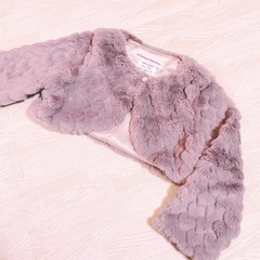 新品　定価3500円　110cm　ボレロ　ファー　入園　卒園　結婚式の画像