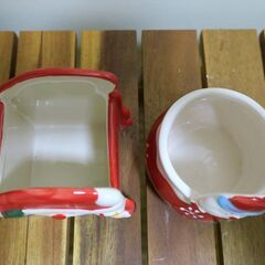 クリスマス飾り　小物入れ　２点セットの画像