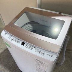 F01 2024年製★極上超美品 中古★AQUA 7㎏ 「３Dアクティブ洗浄＆高濃度クリーン浸透」機能! 全自動洗濯機【AQW-S7PBK】7kgの画像