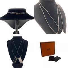 エルメス HERMES ネックレス アモーレ ペア チョーカー シルバーの画像