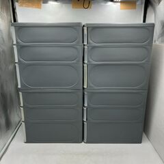 【現状品/本品限り】zebra/ゼブラ A4 3段BOX 4点セット 卓上 小物入れ 引き出し クリア 書類 収納 事務用品の画像