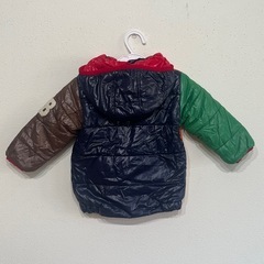 ミキハウス　ダブルビー　ダウン　80サイズ　リバーシブル　フード取り外し可の画像