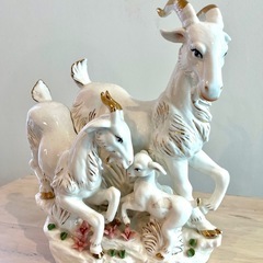 アンティーク置物オブジェ動物ヨーロピアンの画像