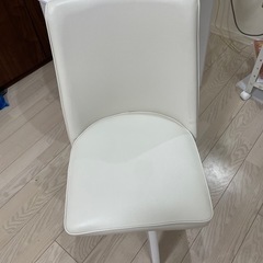 円形  ダイニングテーブルセット ホワイト 3点 の画像